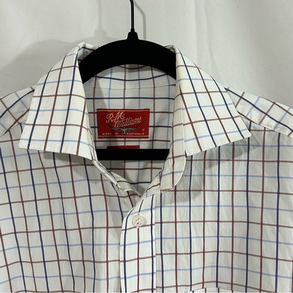 R.M. Williams Men’s Check Shirt – Size Medium, Regular Fit, Made in Australia - Picture 4 of 8